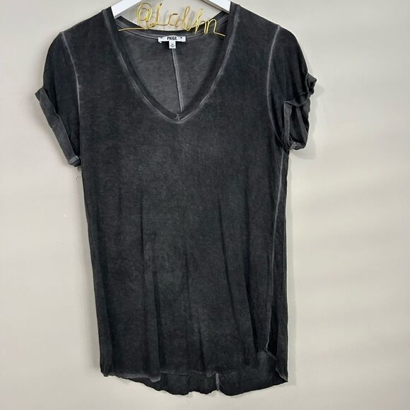 PAIGE Women's Charlie T-Shirt in Vintage Slate - Picture 2 of 7